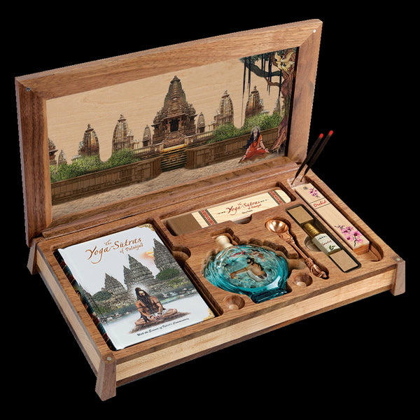 The Yoga Sutras of Patanjali - Wooden Altar Kit