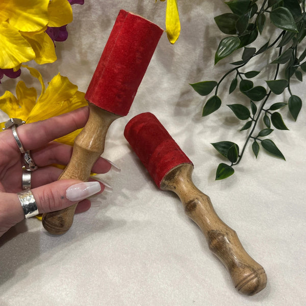 Aanslagstok rood klein 17 cm (nr3)
