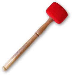 Aanslagstok rood vilt XL - 33 cm