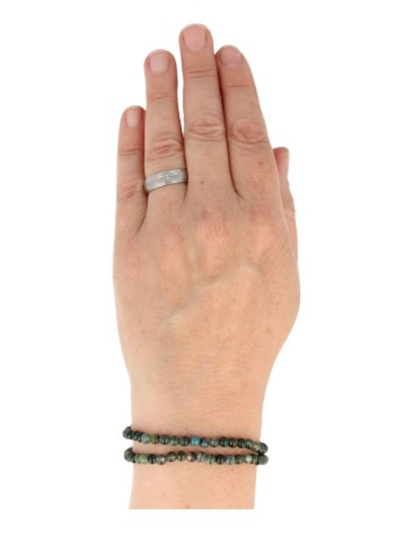 Agaat mos kralenarmband 4mm