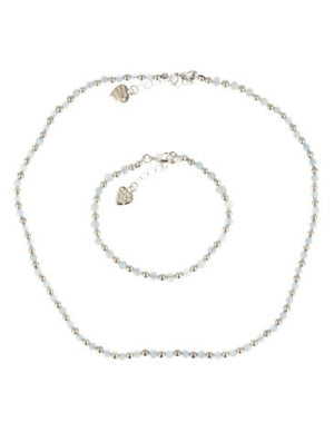 Aquamarijn Ibiza love armband