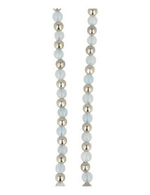 Aquamarijn Ibiza love armband