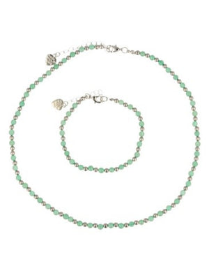 Aventurijn groen Ibiza love armband