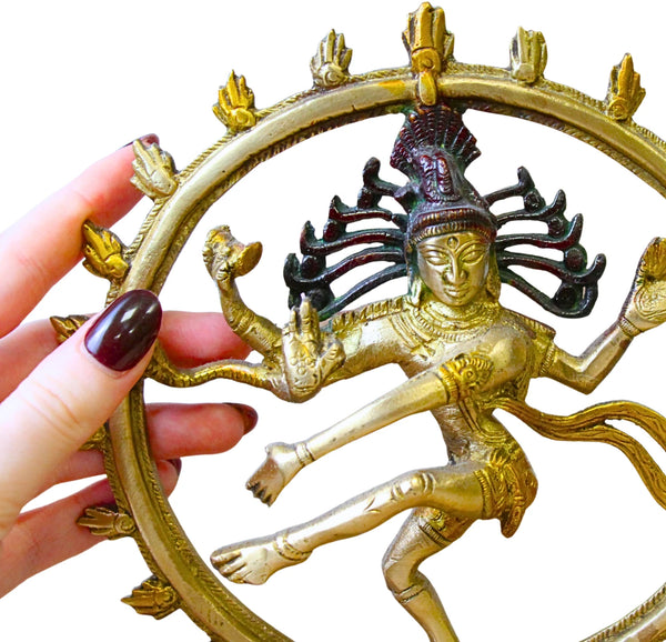 Beeld brons Shiva Nataraja tripple gold