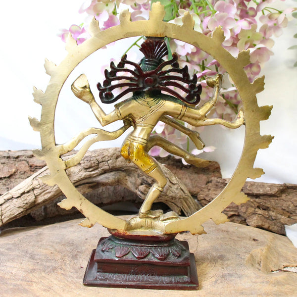 Beeld brons Shiva Nataraja tripple gold
