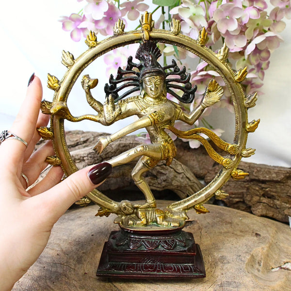 Beeld brons Shiva Nataraja tripple gold