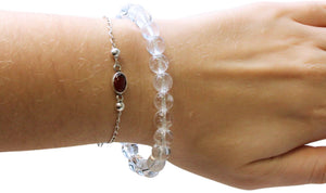 Bergkristal kralenarmband 8mm