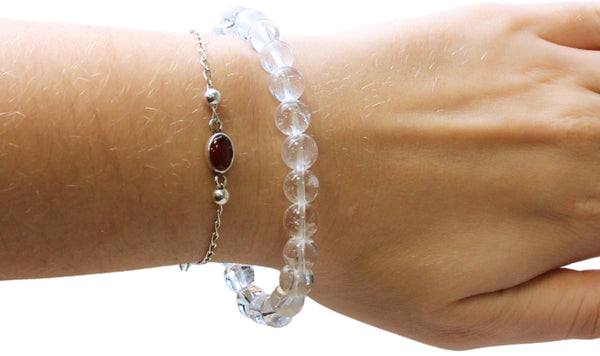 Bergkristal kralenarmband 8mm