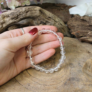 Bergkristal kralenarmband 8mm