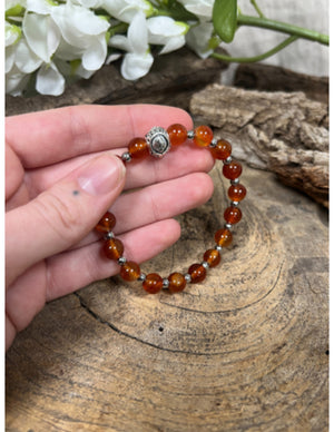Carneool sterrenbeeld armband - Maagd