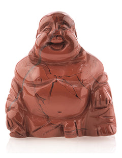 Edelsteen Boeddha Jaspis rood 50 mm
