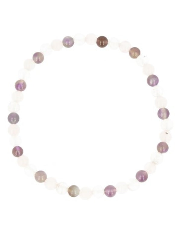 Gouden driehoek kralenarmband 4mm