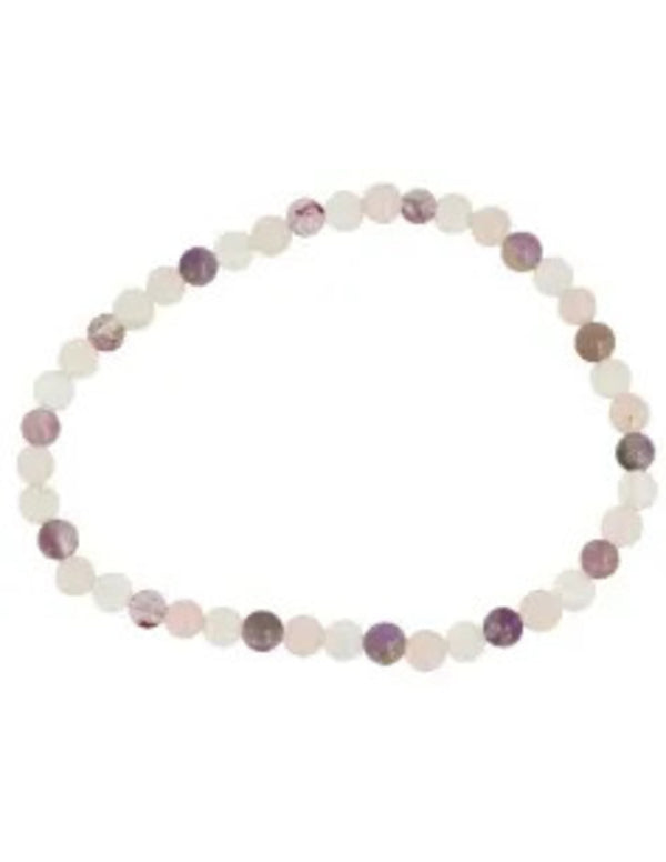 Gouden driehoek kralenarmband 4mm