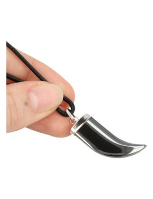 Hematiet hanger tand aan koord