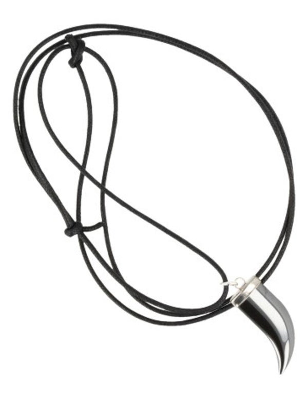 Hematiet hanger tand aan koord