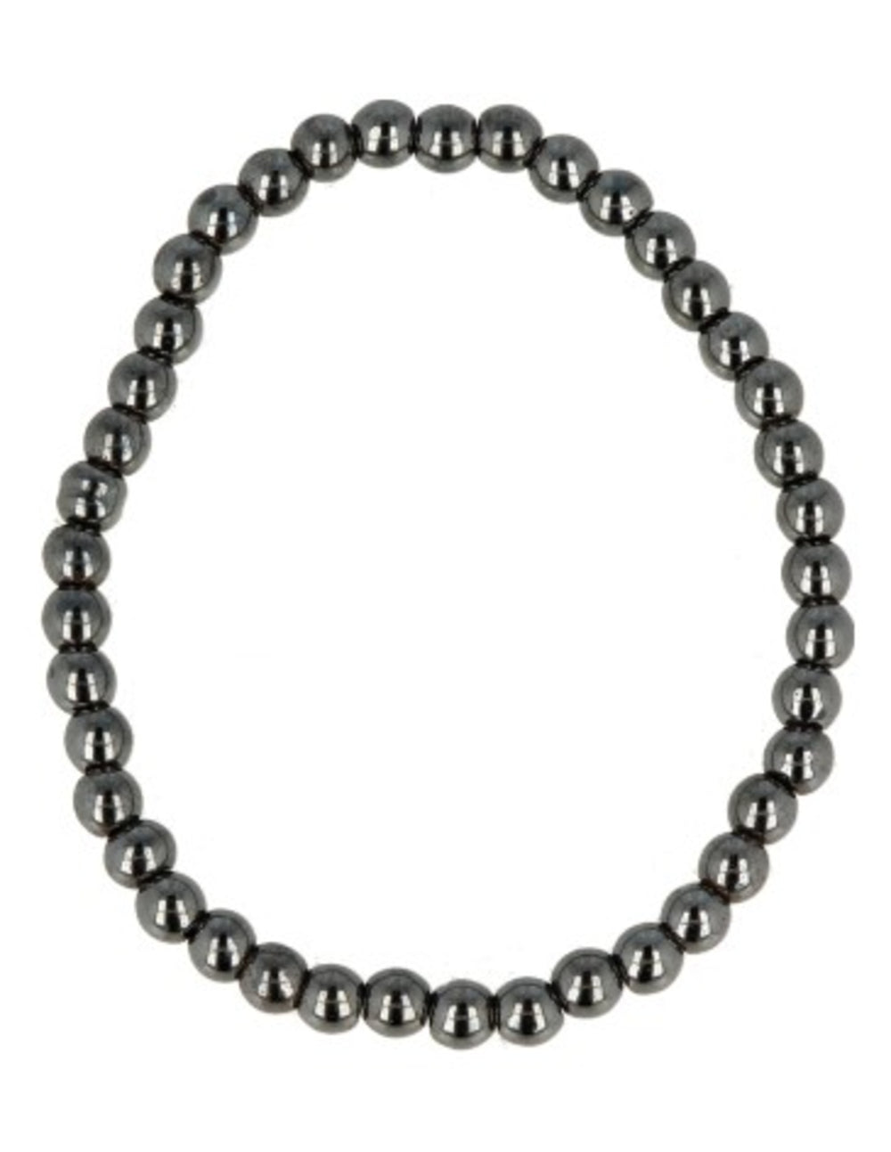 Hematiet kralen kinderarmbandje 4 mm