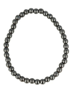 Hematiet kralen kinderarmbandje 4 mm
