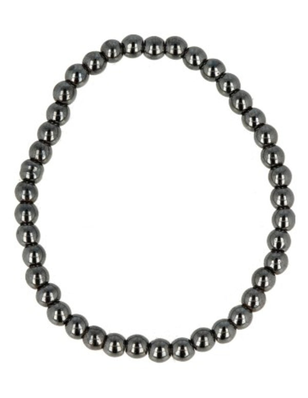 Hematiet kralen kinderarmbandje 4 mm