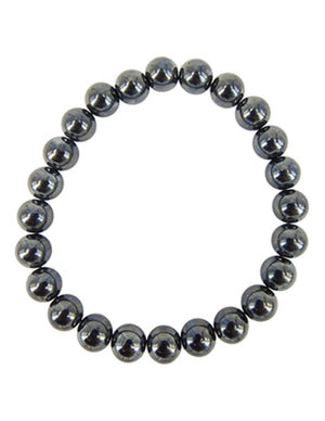 Hematiet kralenarmband 8 mm