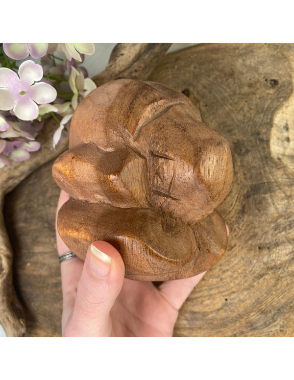 Houten Yogiman - Orang Malu - ca. 10 cm - nr.2