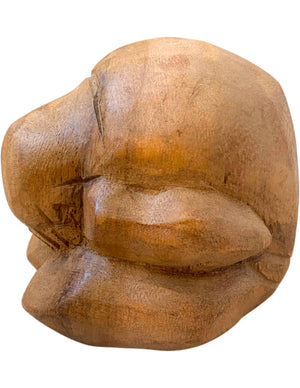 Houten Yogiman - Orang Malu - ca. 10 cm - nr.2