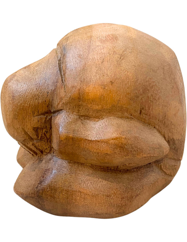 Houten Yogiman - Orang Malu - ca. 10 cm - nr.2