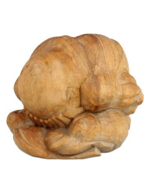Houten Yogiman - Orang Malu - ca. 30 cm - nr.5