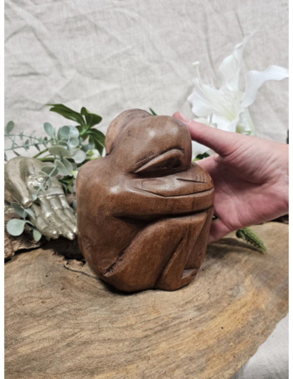 Houten Yoko - vriendschapsbeeld - 15 cm - nr.7