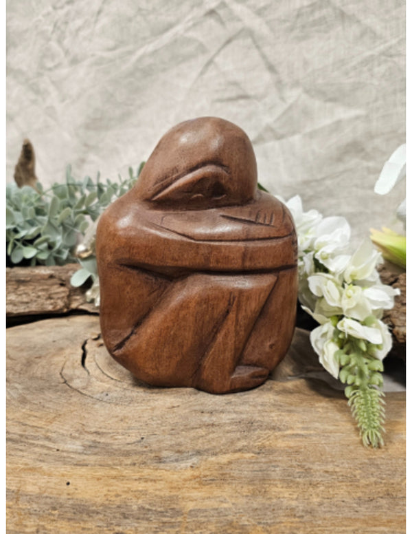 Houten Yoko - vriendschapsbeeld - 15 cm - nr.7