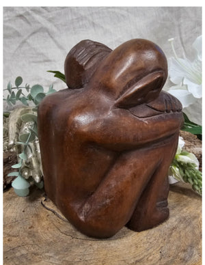 Houten Yoko - vriendschapsbeeld - 20 cm - nr.8