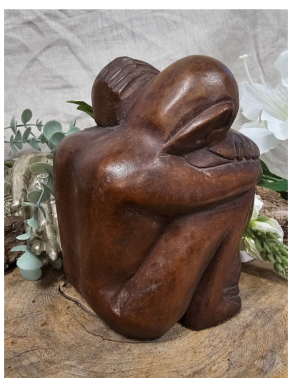 Houten Yoko - vriendschapsbeeld - 20 cm - nr.8