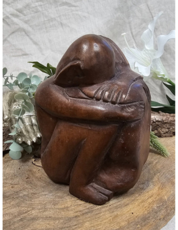 Houten Yoko - vriendschapsbeeld - 20 cm - nr.8