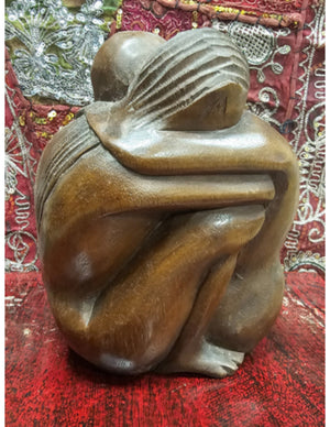 Houten Yoko - vriendschapsbeeld - 20 cm - nr.8