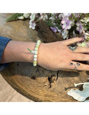 Jade Serpentijn powerbead armband