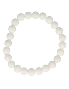 Jade sneeuwwit kralenarmband 8 mm