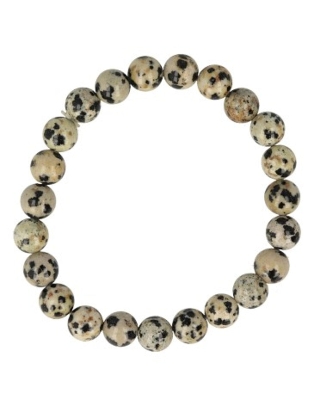 Jaspis dalmatiër kralenarmband 8 mm
