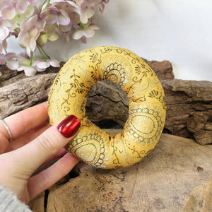 Klankschaal kussen donut ca. 10 cm