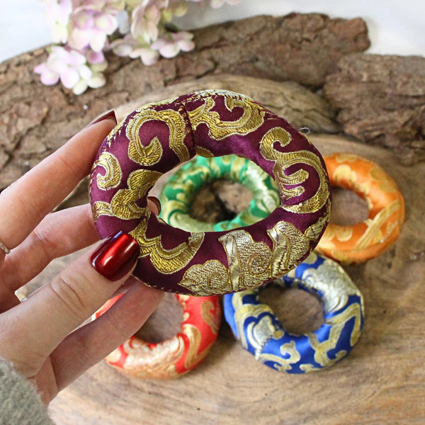 Klankschaal kussen donut ca. 7,5 cm