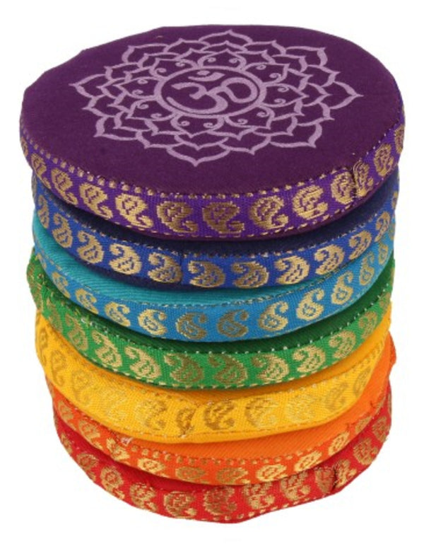 Klankschaal kussenset chakra 9,5 cm
