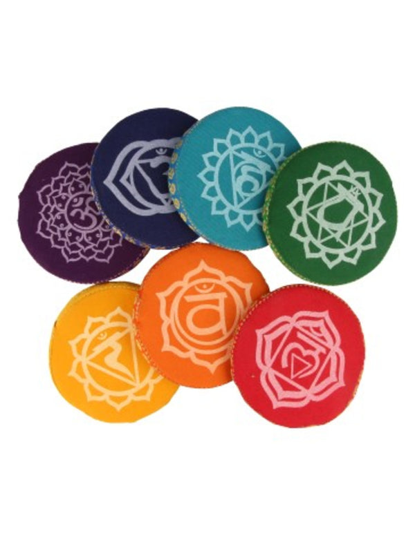 Klankschaal kussenset chakra 9,5 cm