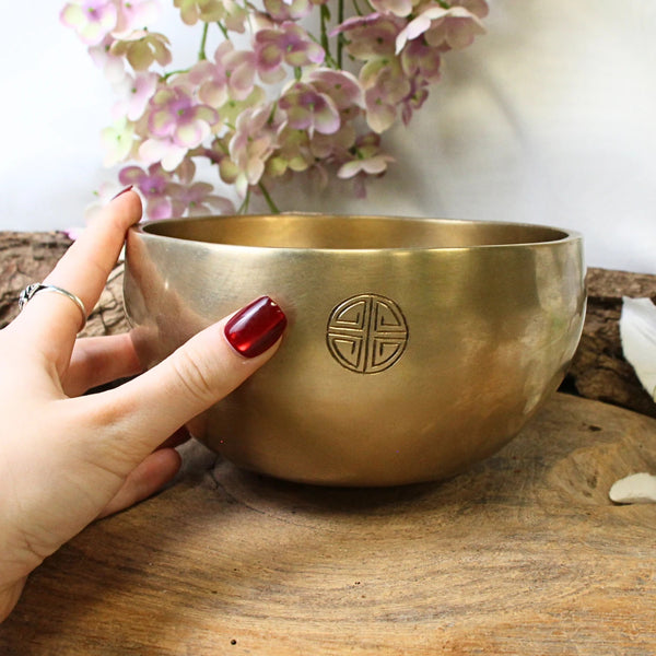 Klankschaal New Moon Gold 16cm