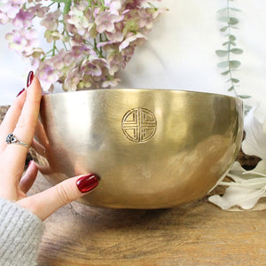 Klankschaal New Moon Gold 21-22 cm