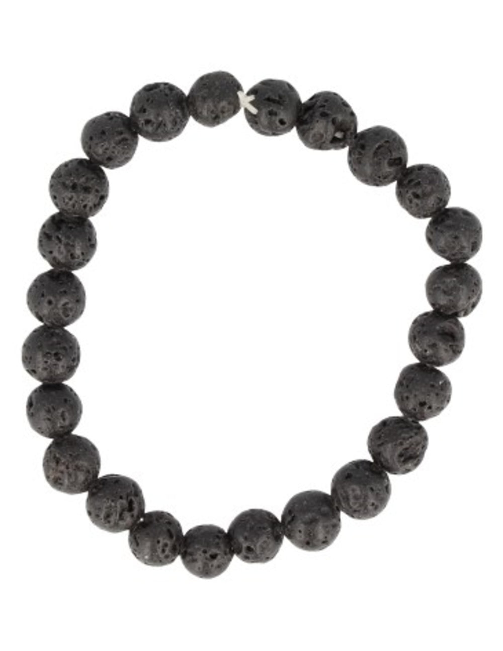 Lavasteen armband kralen 8 mm