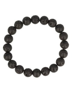 Lavasteen mannen armband kralen 10 mm