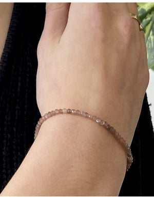 Maansteen oranje summer vibes armband