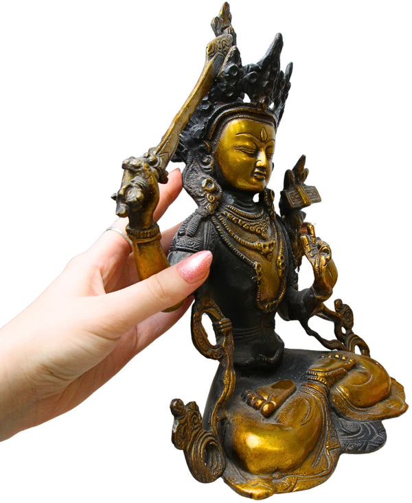 Manjushri brons beeld nr.01