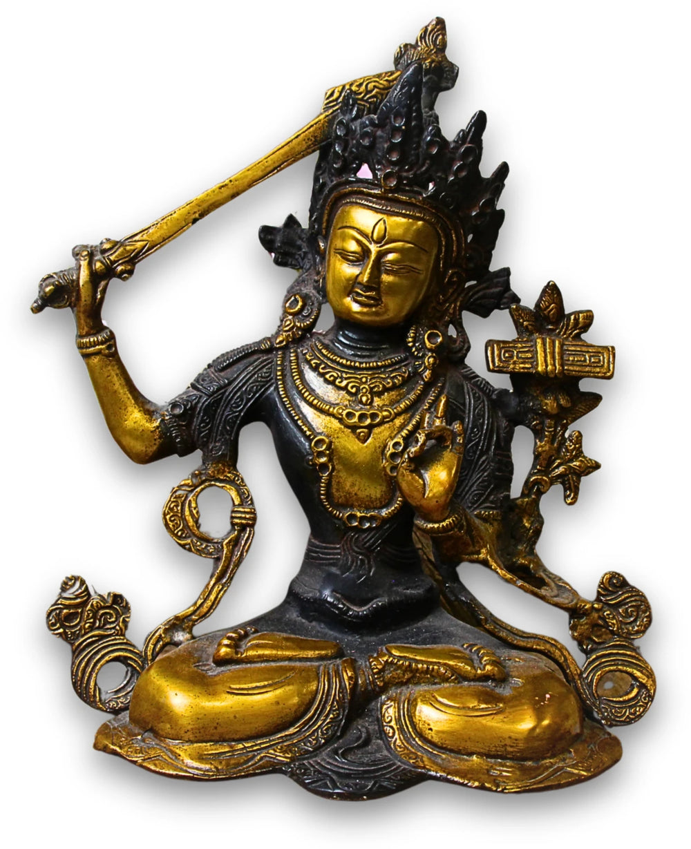 Manjushri brons beeld nr.01
