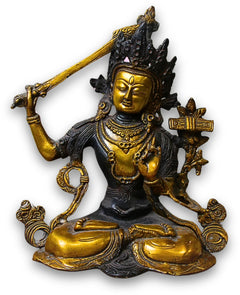 Manjushri brons beeld nr.01