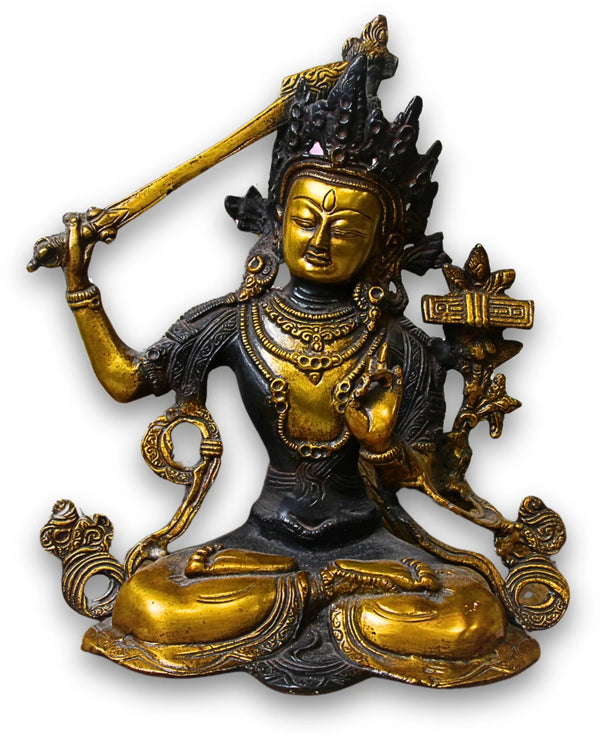 Manjushri brons beeld nr.01
