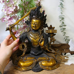 Manjushri brons beeld nr.01